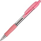 Ручка шариковая автоматическая PILOT Super Grip, резиновый упор, 0.7 мм, масляная основа, стержень синий, корпус розовый - Фото 3