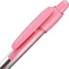 Ручка шариковая автоматическая PILOT Super Grip, резиновый упор, 0.7 мм, масляная основа, стержень синий, корпус розовый - Фото 5