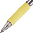 Ручка шариковая автоматическая PILOT Super Grip, резиновый упор, 0.7 мм, масляная основа, стержень синий, корпус жёлтый - фото 8259391