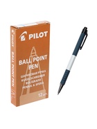 Ручка шариковая Pilot. Soft, автоматическая, синий стержень BPRK-10M (L), узел 0.7 мм, на масляной основе - Фото 7