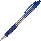 Ручка шариковая автоматическая PILOT Super Grip, резиновый упор, 0.7 мм, масляная основа, стержень синий, корпус синий - фото 8259406