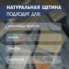 Кисть круглая ТУНДРА, натуральная щетина, деревянная рукоятка, № 8, 35 мм - Фото 2