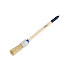 Кисть круглая ТУНДРА, натуральная щетина, деревянная рукоятка, № 2, 20 мм - Фото 3