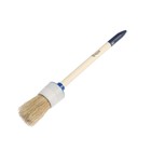 Кисть круглая ТУНДРА, натуральная щетина, деревянная рукоятка, № 6, 30 мм - Фото 3