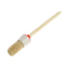 Кисть круглая ТУНДРА, натуральная щетина, деревянная рукоятка, № 6, 30 мм - Фото 7