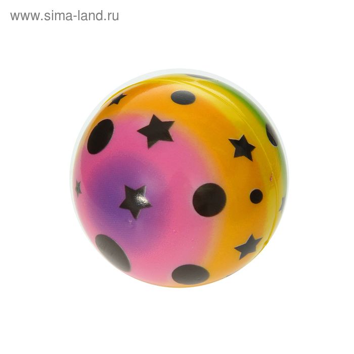Мягкий мяч "Звёзды", 6,3 см - Фото 1