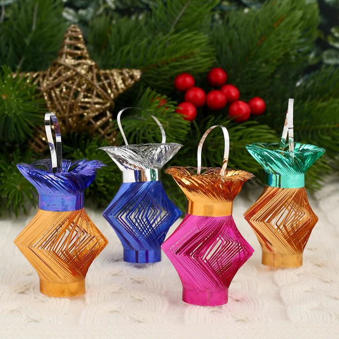 Ёлочное украшение из фольги «Слана. Амфора» 7 см, МИКС - Фото 1