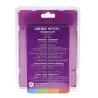 Веб-камера CBR CW-832M Green, 0.3 МП, 640x480, 4 линзы, микрофон, бело-зеленая - Фото 2