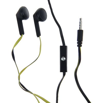 Наушники Human Friends Acid, вкладыши, микрофон, 113 дБ, 32 Ом, 3.5 мм, 1.2 м, черно-желтые