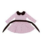 Платье для девочки "Осенний блюз", рост 122 см (62), цвет шоколадный/розовый, принт горошек - Фото 9