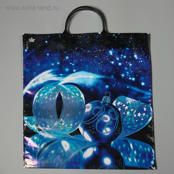 Пакет "Волшебная ночь", полиэтиленовый с пластиковой ручкой 44 х 40 см, 100 мкм - Фото 1