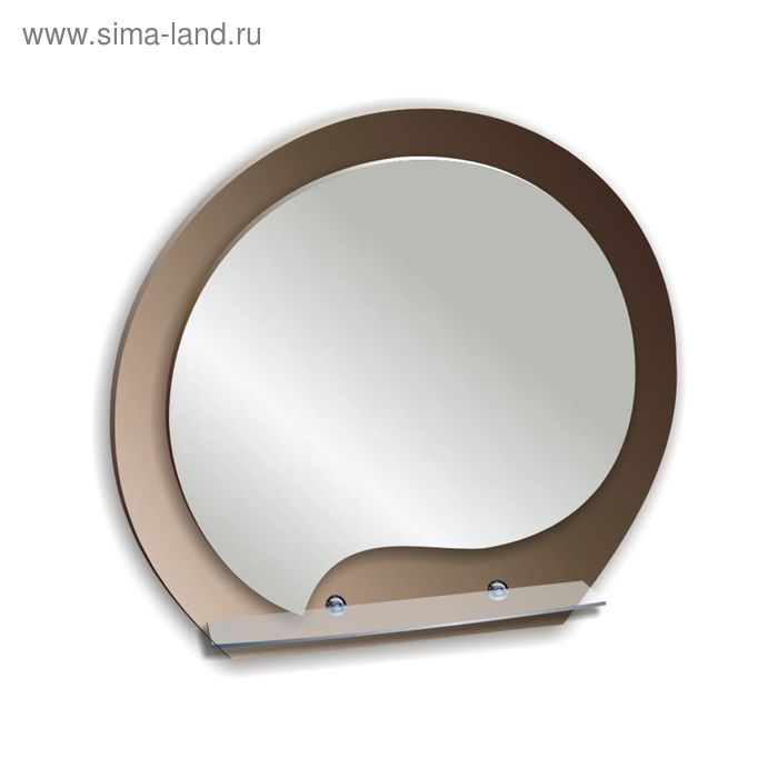 Зеркало «Богема», настенное с полочкой, 60,5х52 см - Фото 1