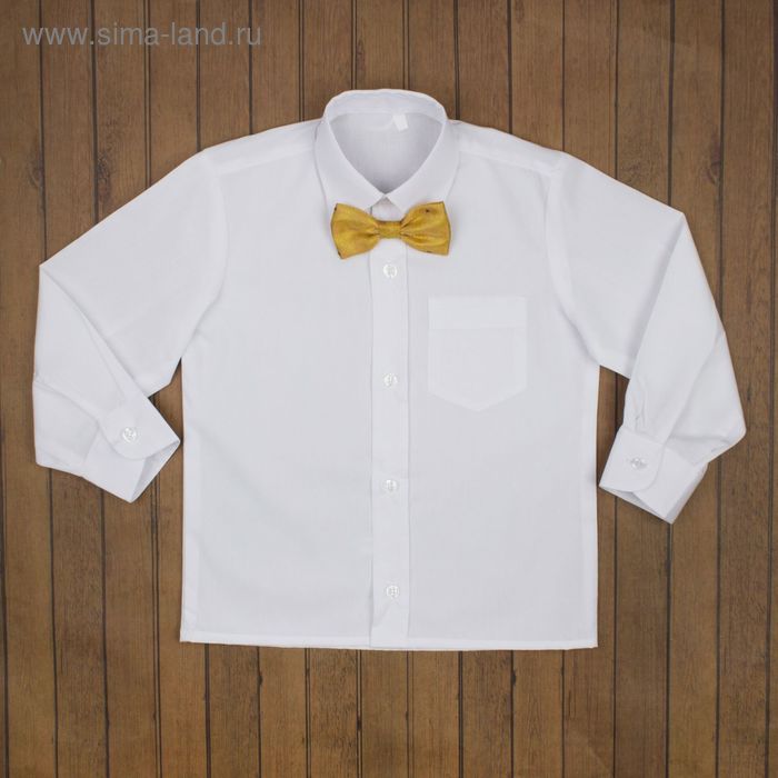 Сорочка нарядная для мальчика, рост 110-116 см (28), цвет белый - Фото 1