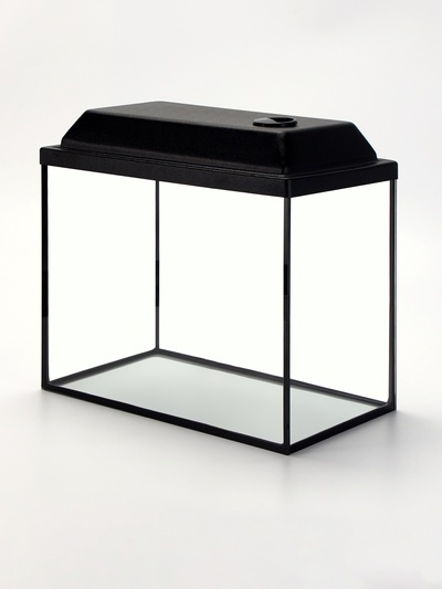 Аквариум «Прямоугольный» с крышкой, 25 л, 38×21×31/36 см, чёрный