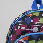 Рюкзак детский на молнии "Яркие кляксы", 1 отдел, 1 наружный карман, цветной - Фото 4