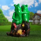 Садовая фигура "Лягушки на бревне" 28х29х43см - Фото 2