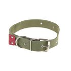 Ошейник брезентовый однослойный, 70 х 3,5 см, ОШ 30-55 см, тёмно-зелёный - Фото 2