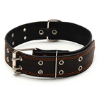 Ошейник кожаный тисненый однослойный, безразмерный, 74×4.5 см, ОШ 35-65 см, микс цветов - Фото 7