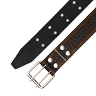 Ошейник кожаный тисненый однослойный, безразмерный, 74×4.5 см, ОШ 35-65 см, микс цветов - Фото 5