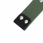 Ошейник брезентовый однослойный, 66×3 см, ОШ 33-60 см, тёмно-зелёный - Фото 8