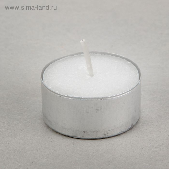 Набор чайных свечей, белый, 12 г, 25 штук - Фото 1
