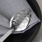 Ложка чайная с гравировкой «Лучший муж», на подарочной открытке, 3×14 см - Фото 3