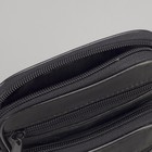 Сумка мужская на молнии "Давид", 1 отдел, 3 наружных кармана, регулируемый ремень, чёрная - Фото 4