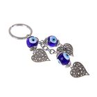 Брелок глазки "Сердца" 2,5 х 1,2 х 9,5 см - Фото 1