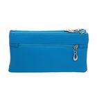 Клатч женский "Ремешок" 3 отдела, наружный карман, ручка, длинный ремень, матовый, цвет синий - Фото 3