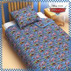 Одеяло 1,5 сп "Тачки" 140*205 см файбер, поплин, 200 г/м2 - Фото 1