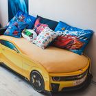 Подушка панно "Тачки" 50*70 см леб.пух, поплин - Фото 3