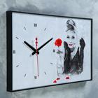 Часы-картина настенные, серия: Люди, "Одри Хепберн", плавный ход, 57 х 35 х 4 см - Фото 3