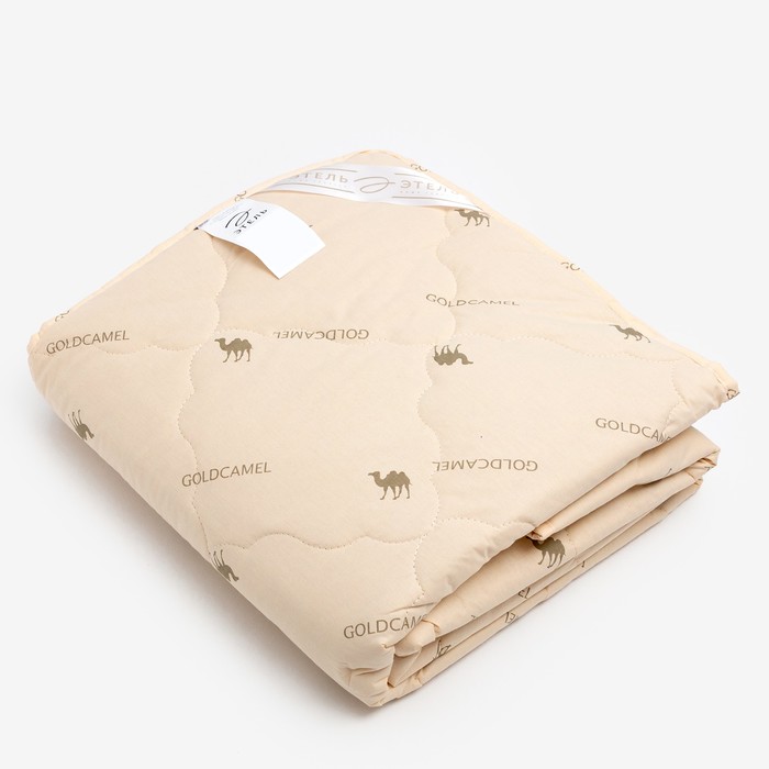 Одеяло "Этель" Верблюжья шерсть 172*205 см, тик, 300 гр/м2 - фото 1908255942