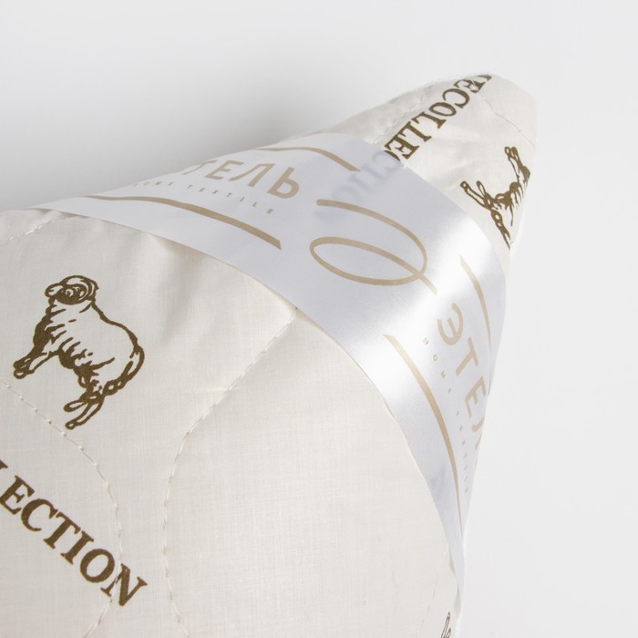 Подушка "Этель", подстёжка — овечья шерсть, 50х70 см, тик - фото 1880268086