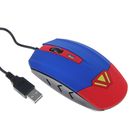 Мышь CBR CM833 Superman, игровая, проводная, оптическая, 3200dpi, встроенное Вибро, USB - Фото 1