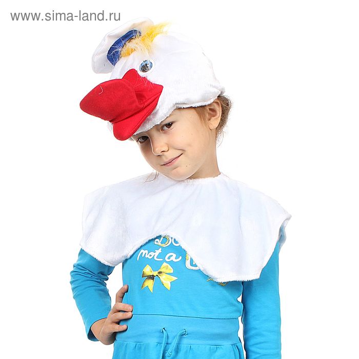 Детский карнавальный костюм "Утёнок": шапка, накидка на липучке - Фото 1