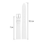 Ремешок для часов, женский, 14 мм, запряжник 70 мм, горт 105 мм, натуральная кожа - Фото 2