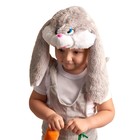 Детский карнавальный костюм "Заюша", шапка, комбинезон, мягконабивная морковка, 1-2 года, рост 92 см - фото 8748096