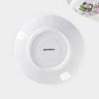 Чайная пара Доляна «Колокольчики», чашка 250 мл, блюдце d=15 см, керамика, белая - Фото 5