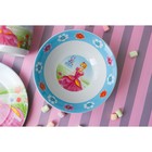 Набор детской посуды из керамики Доляна «Волшебница», 3 предмета: кружка 230 мл, миска 400 мл, тарелка d=18 см, цвет белый - фото 10046840
