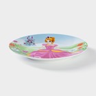 Набор детской посуды из керамики Доляна «Волшебница», 3 предмета: кружка 230 мл, миска 400 мл, тарелка d=18 см, цвет белый - Фото 7
