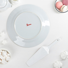 Тортовница с лопаткой Доляна «Новогоднее угощение», d=27 см - Фото 3