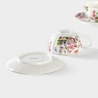 Набор чайный керамический Доляна «Колокольчики», 4 предмета: чашка 250 мл, блюдца d=15 см - Фото 6