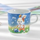 Набор детской посуды Доляна «Заяц футболист», 3 предмета: кружка 230 мл, миска 400 мл, тарелка d=18 см - Фото 5