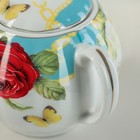 Сервиз чайный Доляна «Алая и белая розы», 15 предметов: чайник 800 мл, 6 чашек 220 мл, 6 блюдец, сахарница, молочник - Фото 9