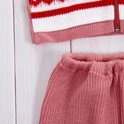 Комплект детский «Кармашек»: кофта, брюки, рост 86-92 см, розовый - Фото 5