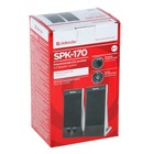 Компьютерные колонки 2.0 Defender SPK-170, 2х2 Вт, USB, черные - Фото 5