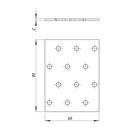 Уголок крепёжный 60 х 60 х 80 х 2 мм, оцинкованный - Фото 2