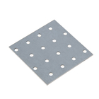 Пластина крепёжная, оцинкованная, 80 х 80 х 2 мм - Фото 1