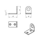 Пробой-ушко, 18 х 50 мм, гнутое, оцинкованное 1198572